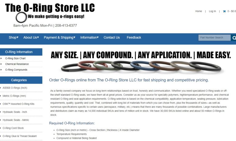 The O-ring Store, LLC