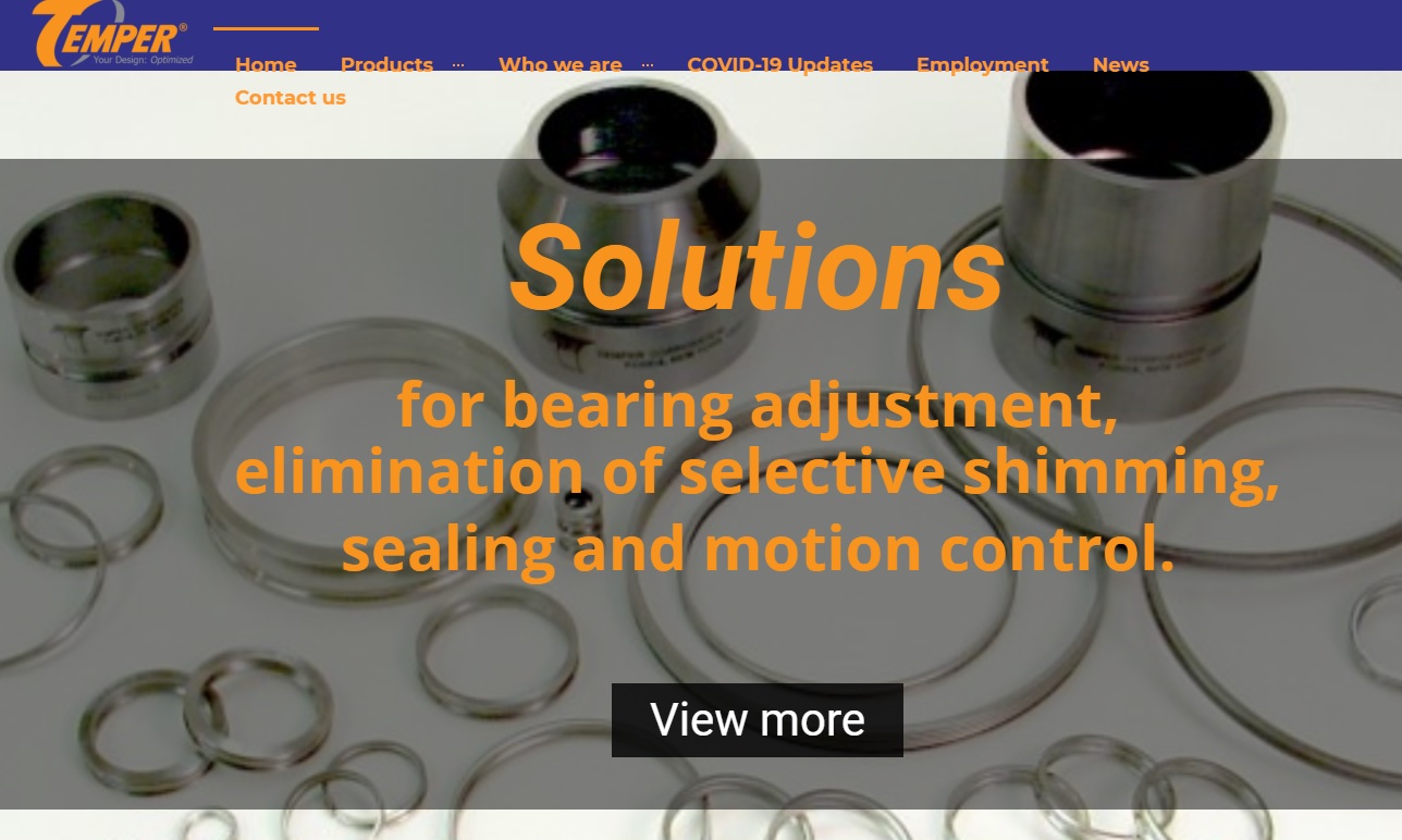 Temper Corporation Fonda Hydraulic Seals